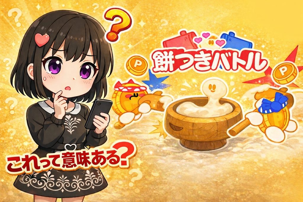 餅つきバトル意味ない